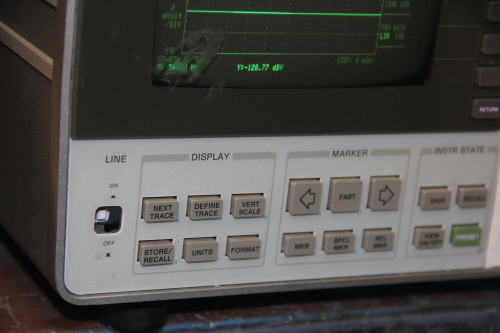 HP Hewlett Packard 3561A Dynamic Signal Analyzer Missing Power Button