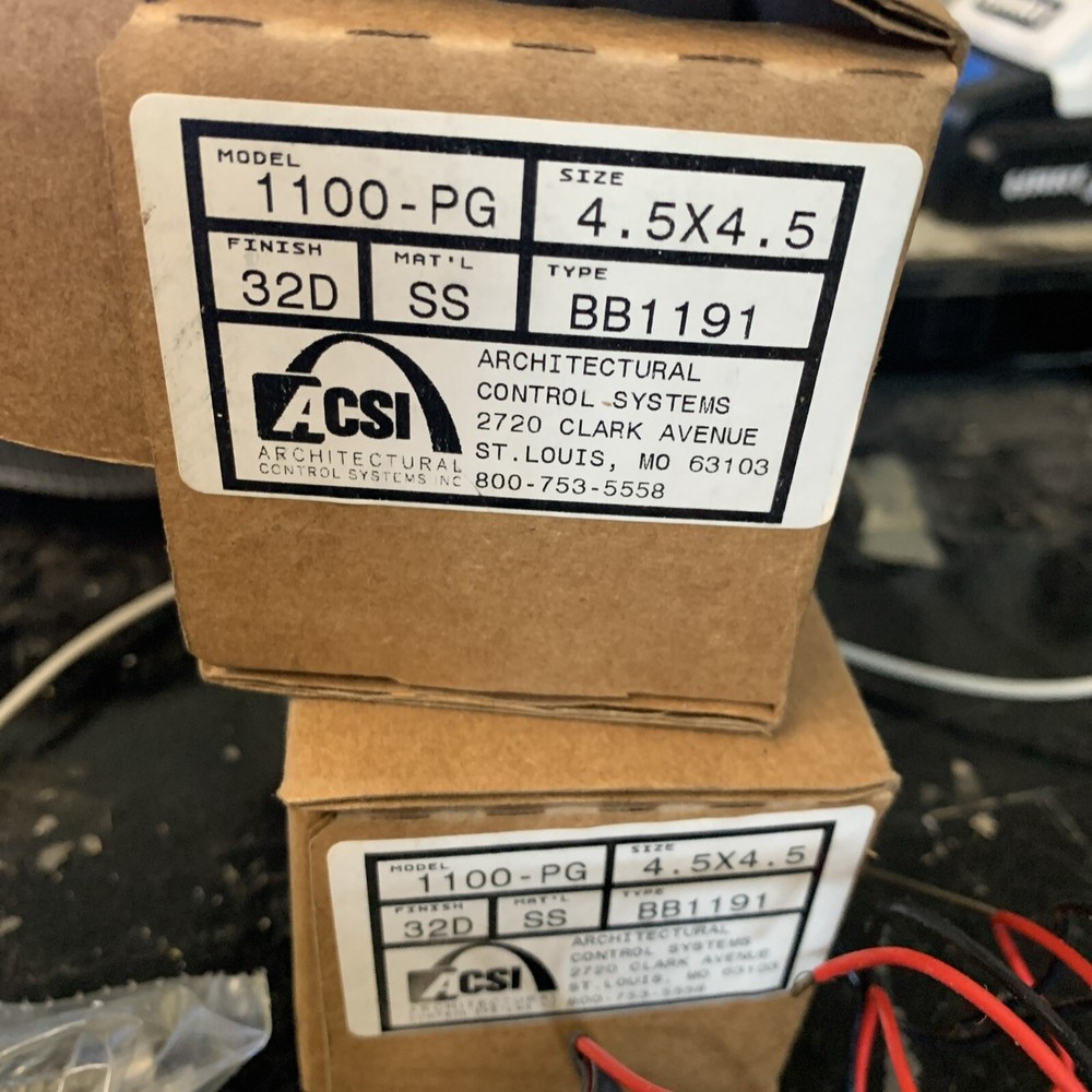 2-Architectural Control Systems 1100-PG BB1191 Electrified Security Hinge