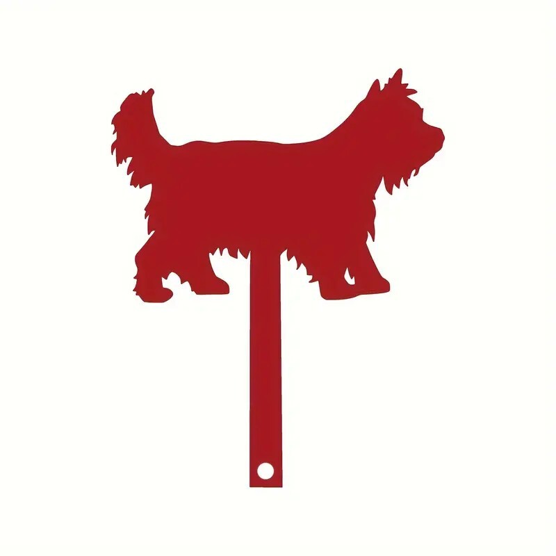 Mailbox Flag Replacement Metal Dog Silhouette Decorative Terrier Gift