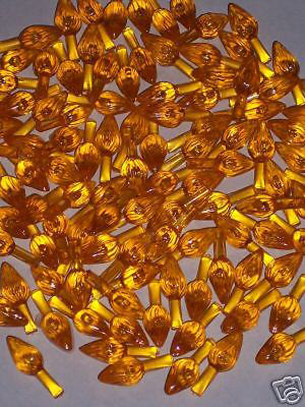 Ceramic Christmas Tree  Lights GOLD Small Twists  (50)