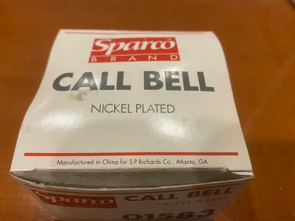 New Sparco Nickel Plated Call bell 01583