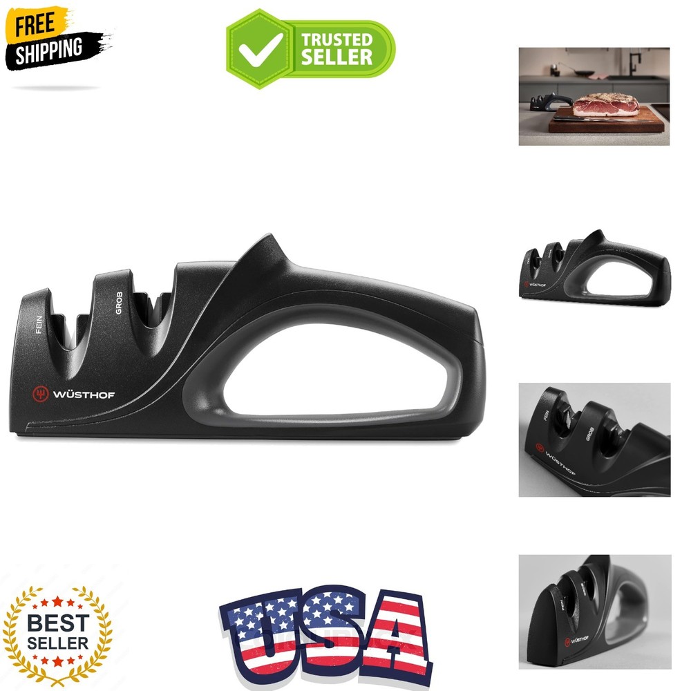 2-Stage Hand-Held Sharpener, Black