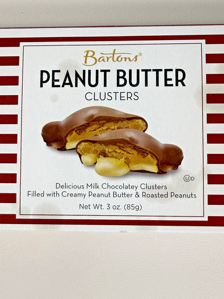 Barton’s Peanut Butter Clusters with Chocolate 3 oz Gift Box