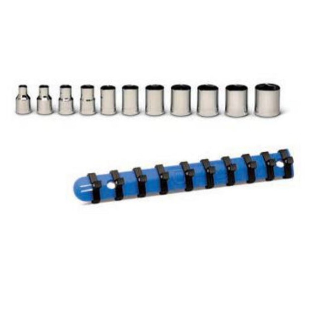 Wright Tool 256 1/4" Drive 6 Point Standard Metric Socket Set, 5-13mm- 11 Piece