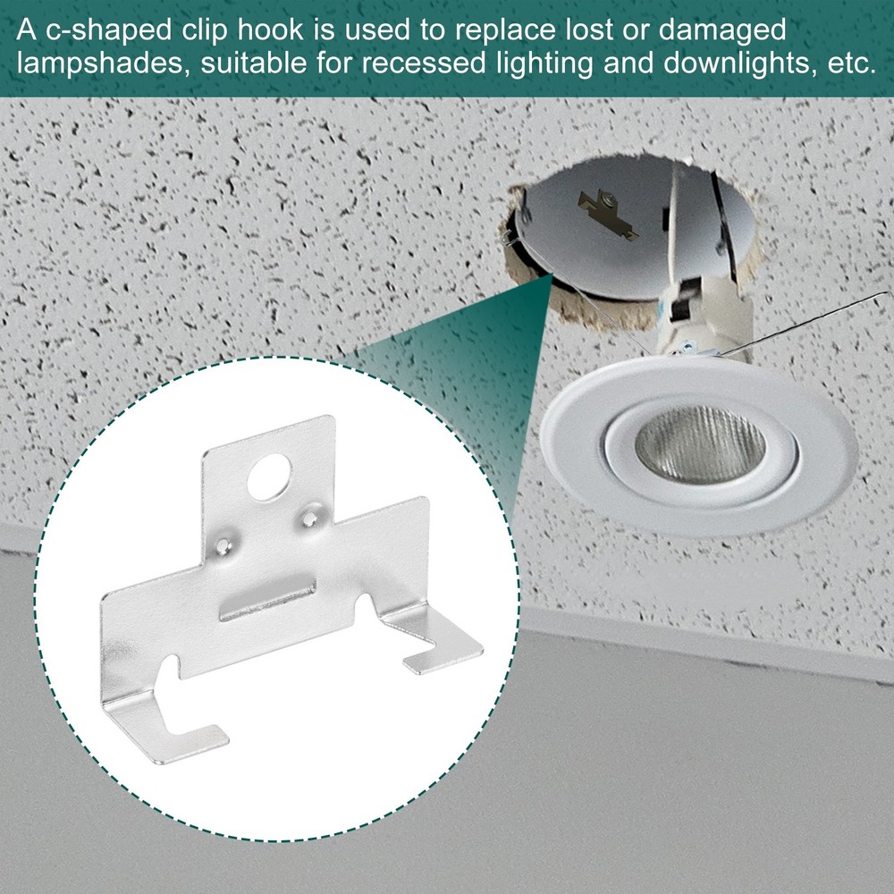 16Pcs Recessed Light Clips with Hex Washer Head Self Drilling Screws