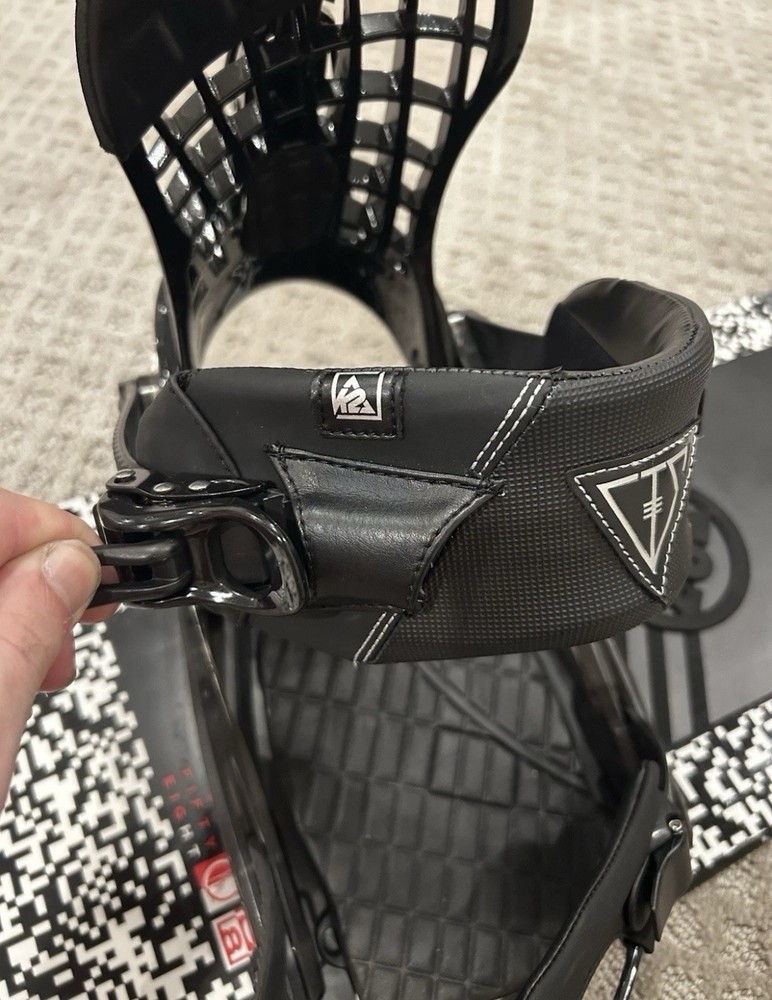 K2 cinch Black Snowboard Bindings Composite Baseplate 4x4 Mount