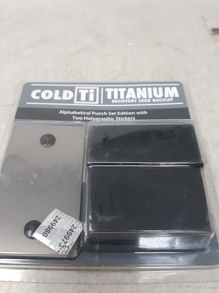 Titanium Bitcoin Seed Plates for Ultra-Secure Crypto Seed Phrase Storage