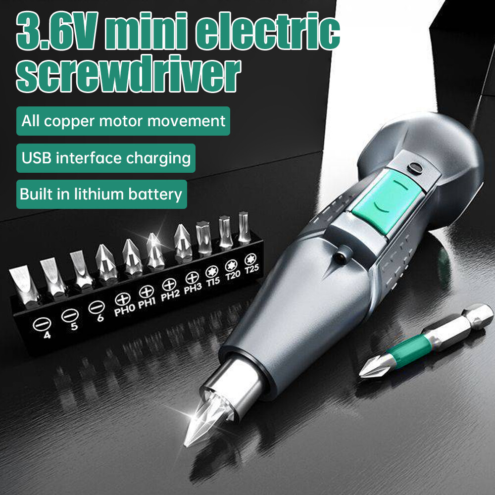 Electric Screwdriver DC 3.6V Screwdriver Drill Bits Set Power Tool Rechargeable