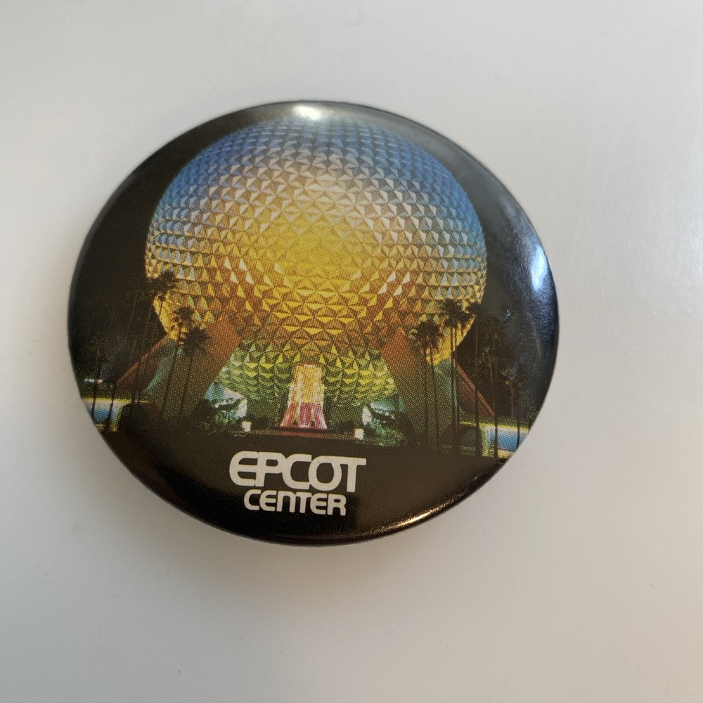 Vintage Pin Button Epcot Center Florida zam