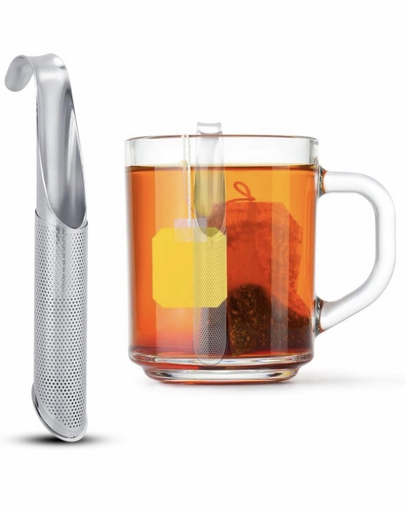 Pipe Tea Infuser, Diffuser Loose Tea Strainer Stainless Steel With Stand
