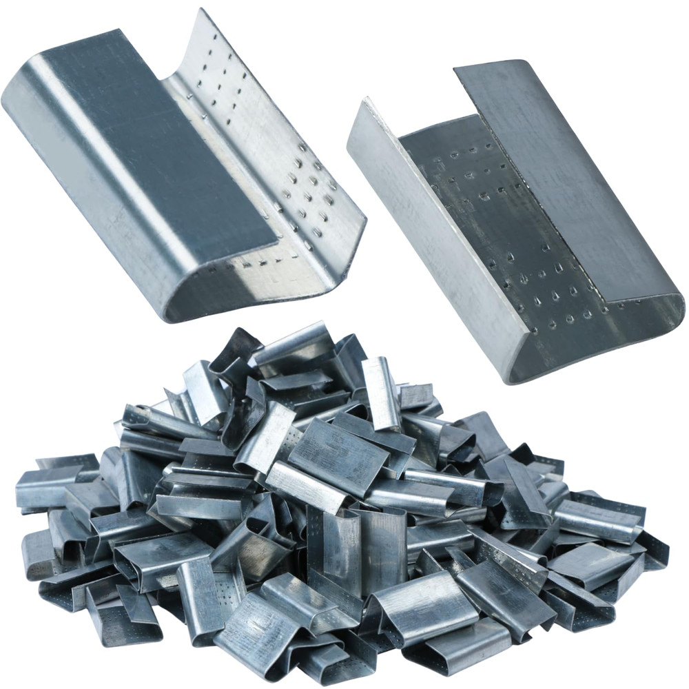 200PCS Packaging Strapping Open Serrated Seals for 5/8" Strap Width Polyester (P