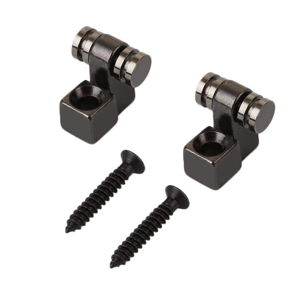 1 Pair Black Electric Guitar Roller String Tree Retainer,Bass String Guides w...