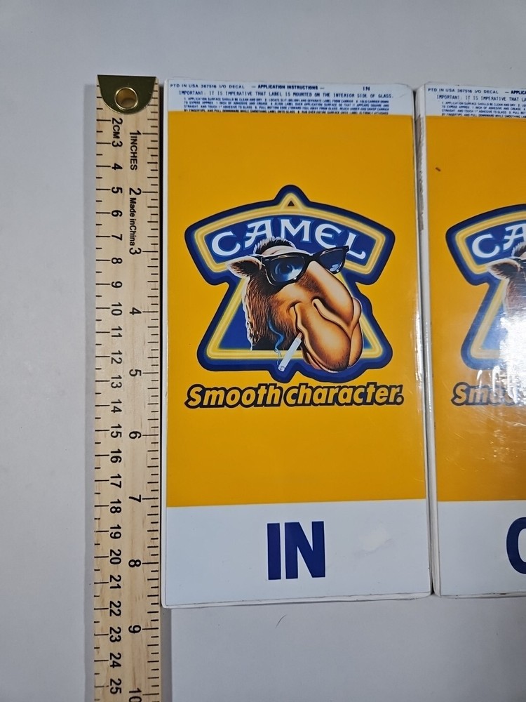Camel Cigarette Smooth Character Decal In Out