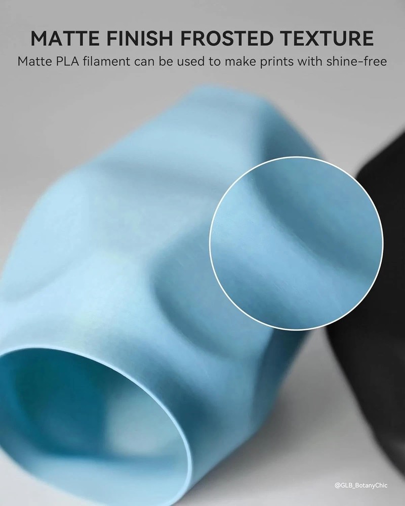 Matte PLA 3D Printer Filament Bundle 2KG, PLA Matte Filament 1.75Mm Bulk, 8 Pack