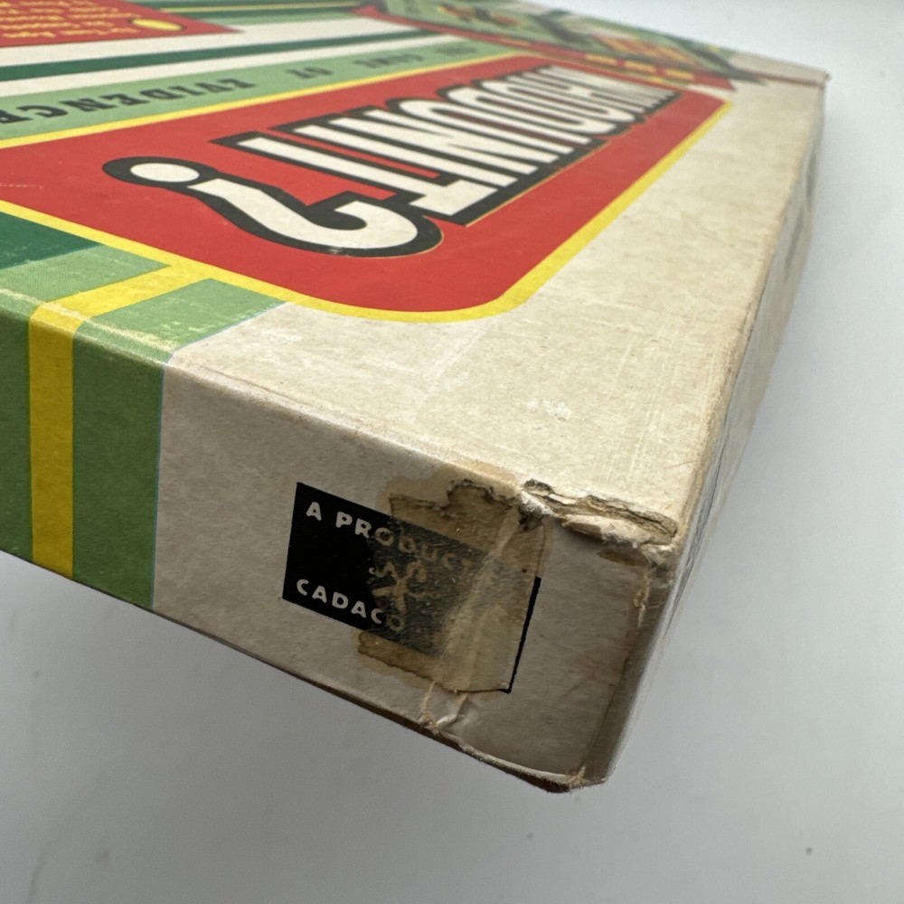Whodunit Board Game 1959 Cadaco no. 232