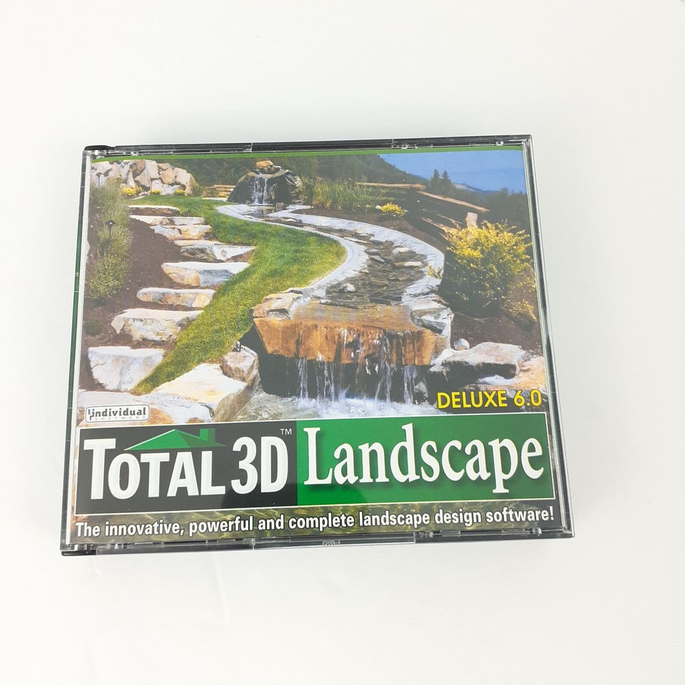 Total 3D Landscape Deluxe 6.0 software PC CD 3-Disc Set Guide 2003 Win XP/98