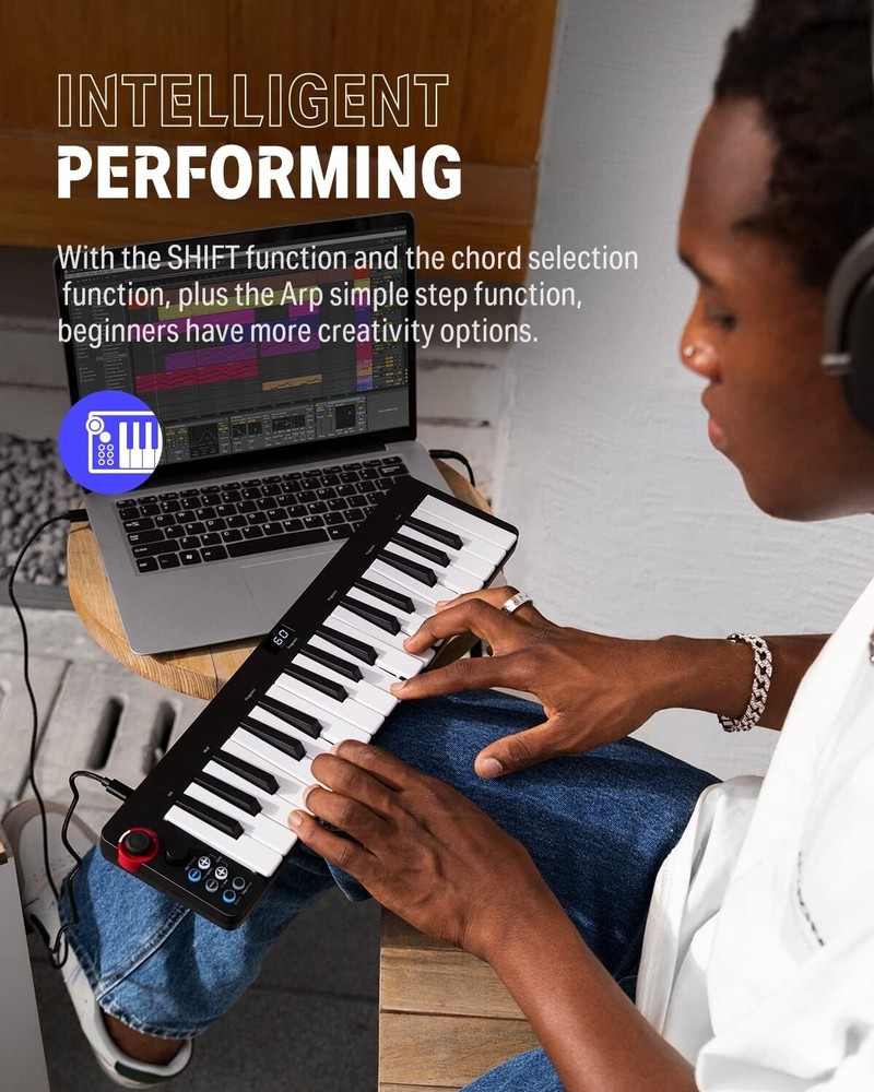 🎹Donner N-32 MIDI Keyboard Controller 32 Key With Screen Joystick Online Course