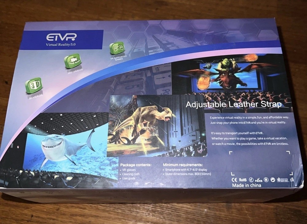 ETVR Virtual Reality 5.0 (BLACK) EXCELLENT!