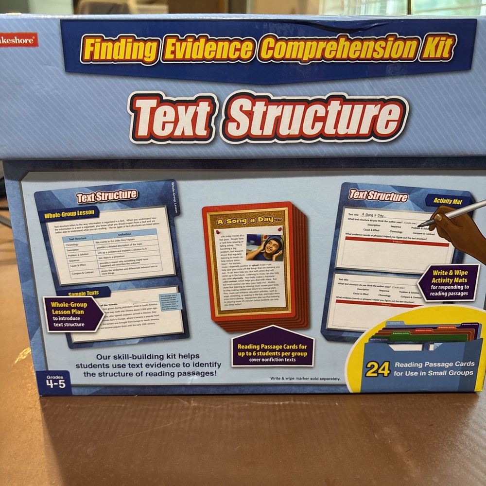 Finding Evidence Comprehension Kit Non-Fiction Text Structure ￼