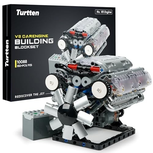 DIY Mini V8 Engine Model Kit - Functional STEM Engineering Project for Ages 14+
