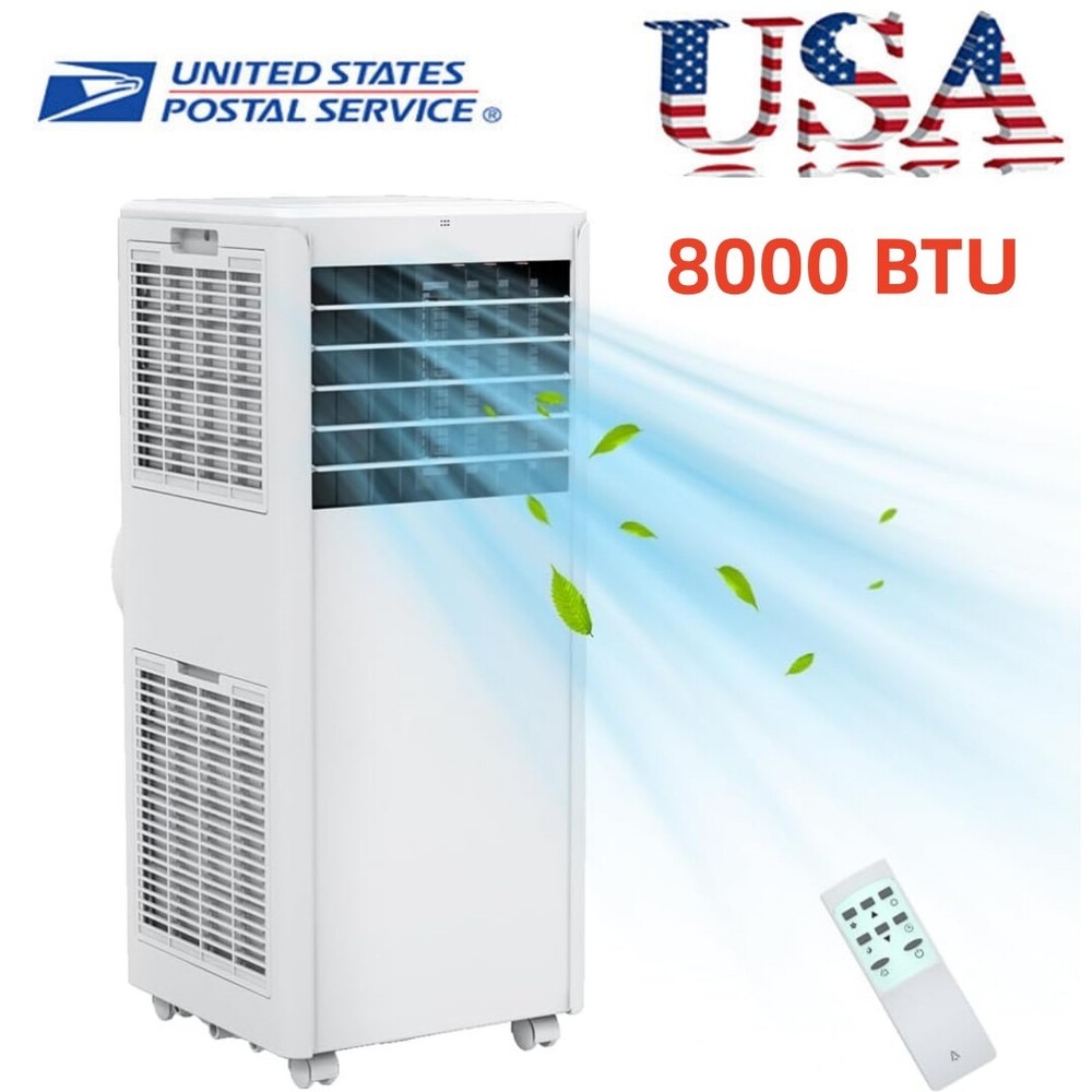 8,000 BTU Portable Air Conditioner Cooling up to 350 sq.ft  with Sleep Mode