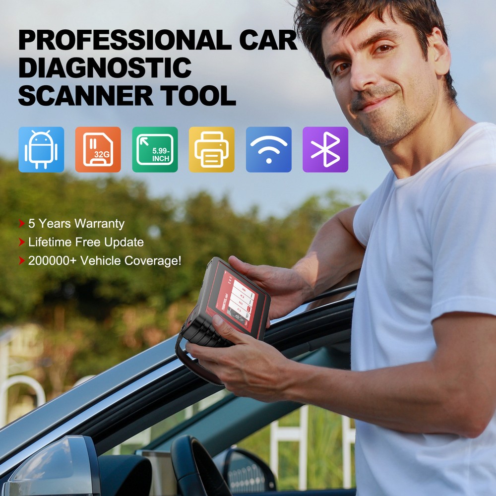 Thinktool Mini Bidirectional Car OBD2 Scanner Diagnostic Scan Tool E/C/U Coding