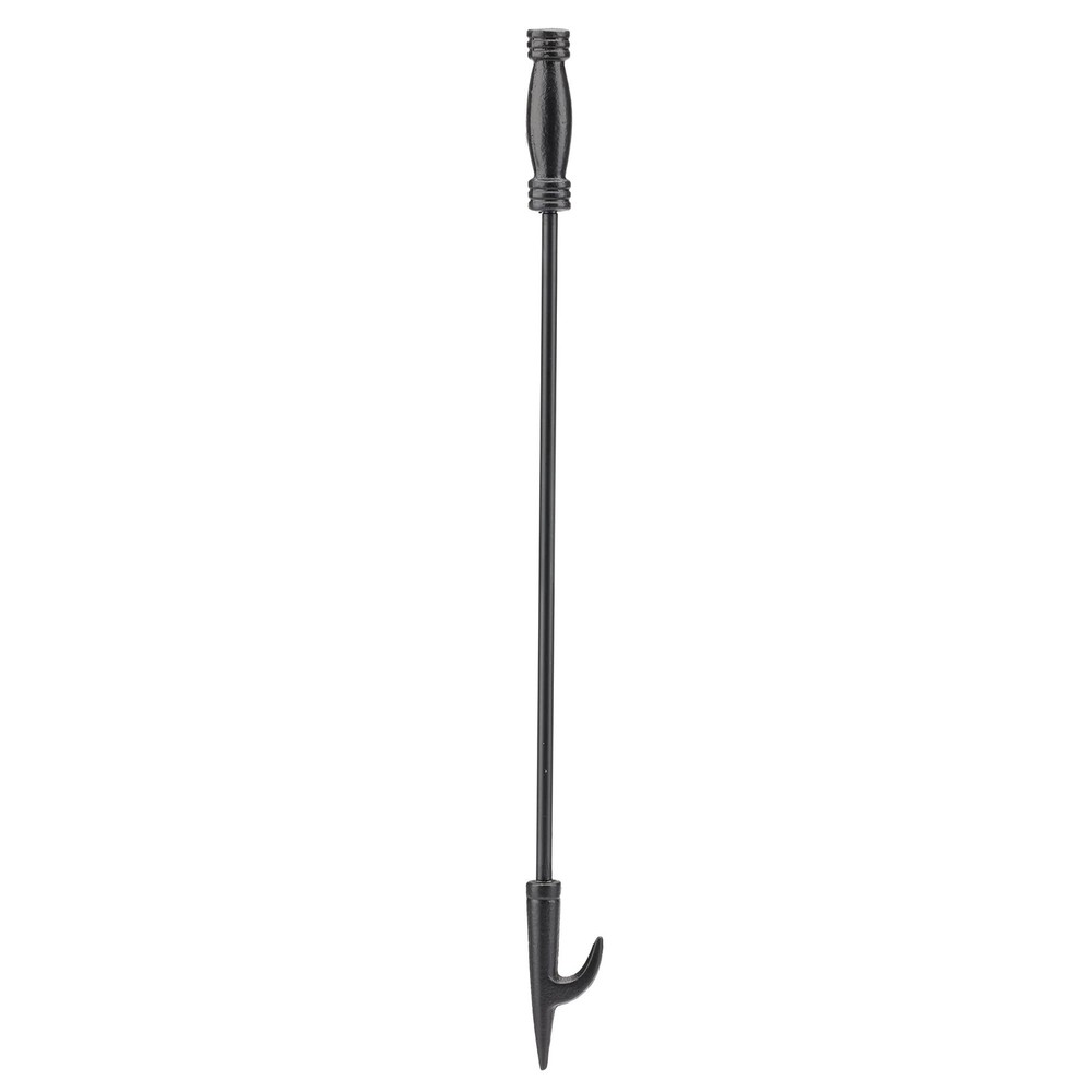 4-Piece Black Wrought Iron Fireplace Tools Set (F-1048)