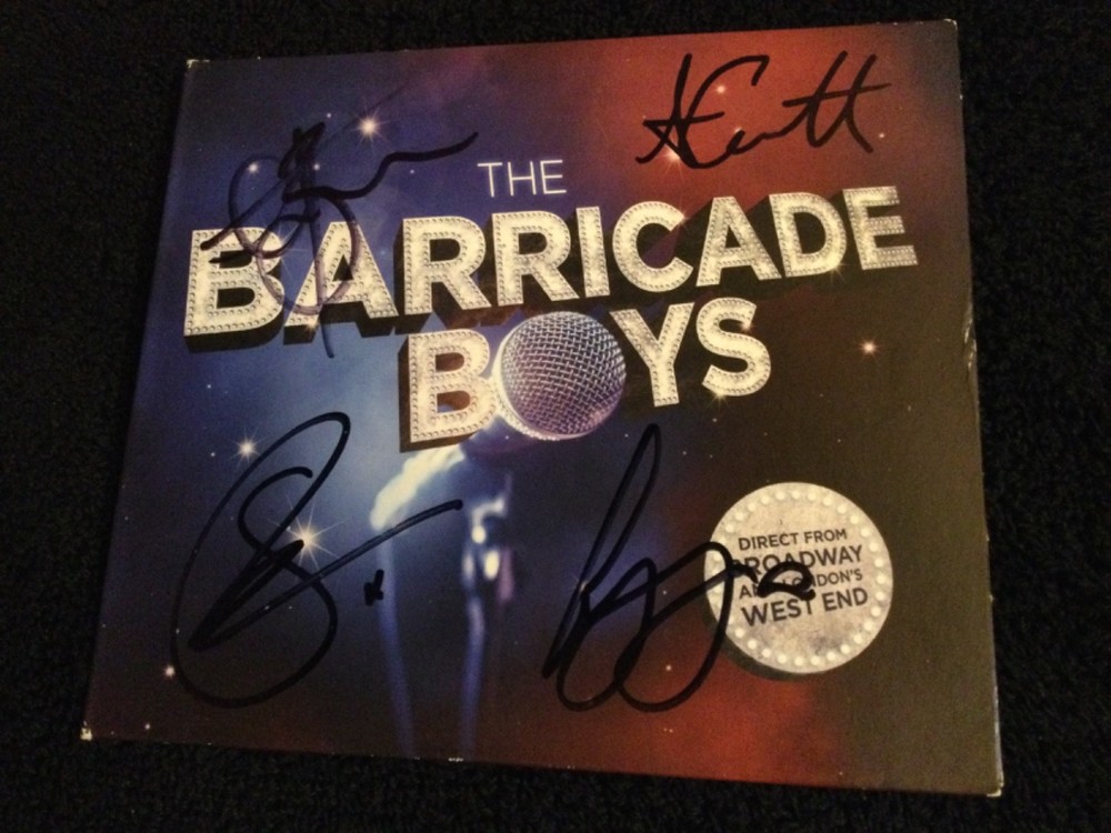 Autographed THE BARRICADE BOYS (2016) CD Scott Garnham Les Miserables TESTED