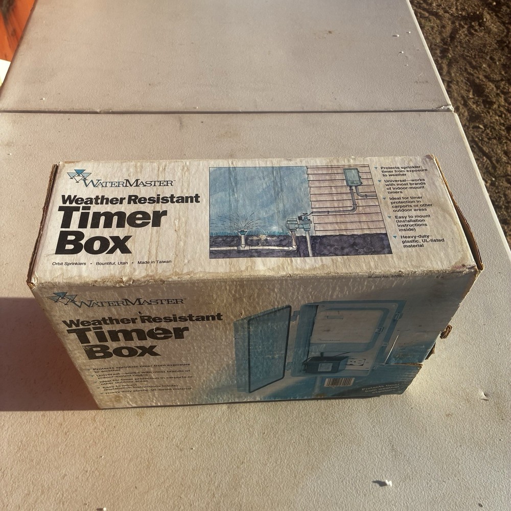 Timer Box From Water Master Orbit Sprinklers Water Timer New Open Box