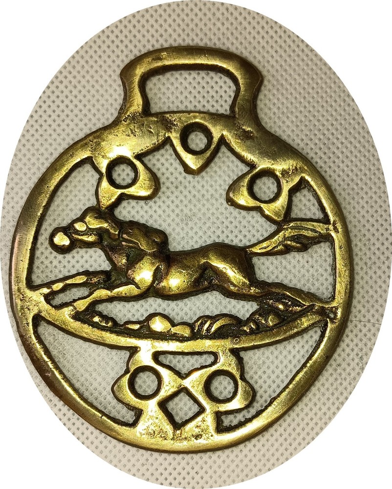 GALLOPING HORSE    horse brass (7377)