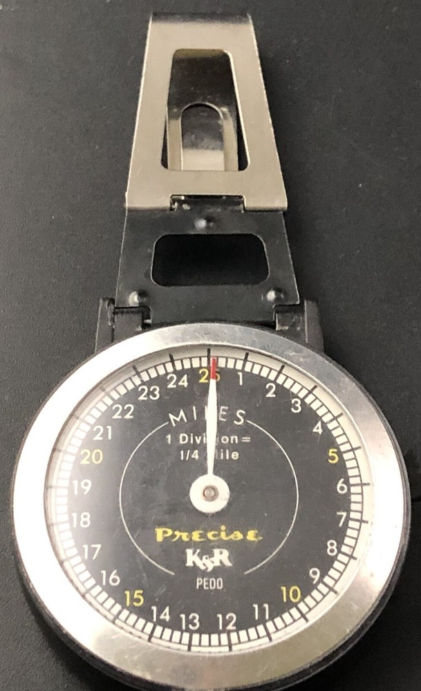 Vintage K&R Precise Pedometer with Clip  Cl.4