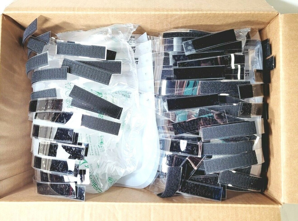 (50) Accuform Plastic Faceshield Assembly LHB642, Hook-and-Loop Band, Clear