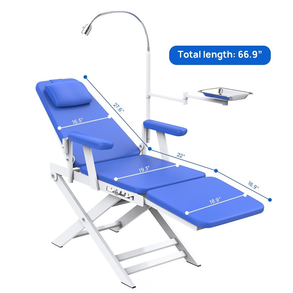Dental Cart Delivery Unit with Air Compressor LED Curing Light/Mobile Unit Chair