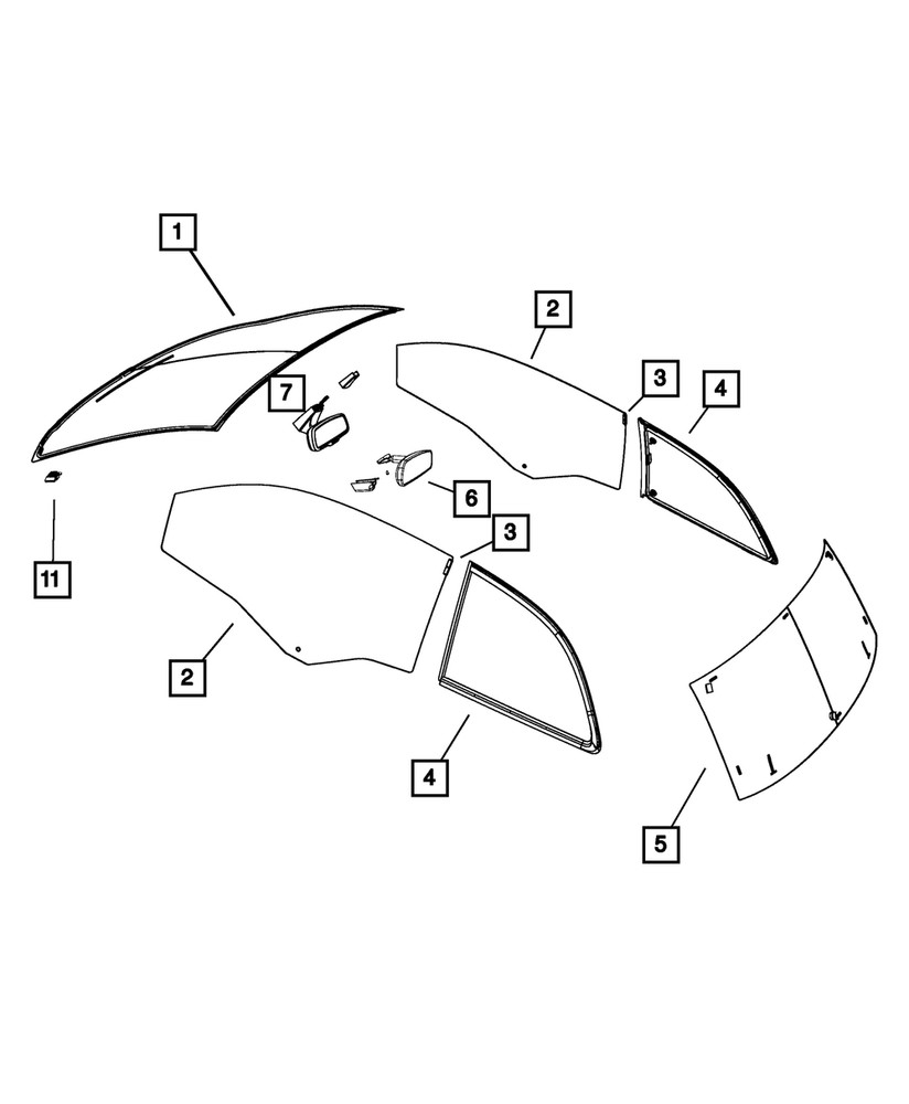 Genuine MOPAR Clip 68399640AA