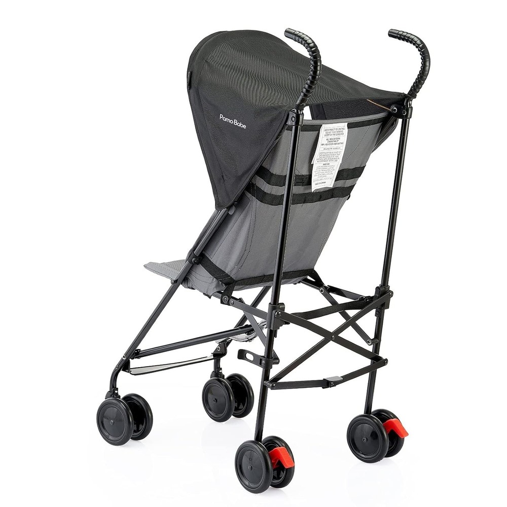 Pamo Babe Compact Fold Lightweight Umbrella Stroller (Black)