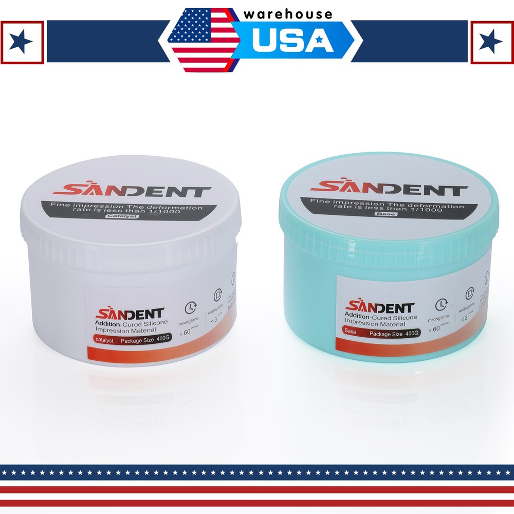 Dental Silicone Impression Material Putty Base+Catalyst+Light Body