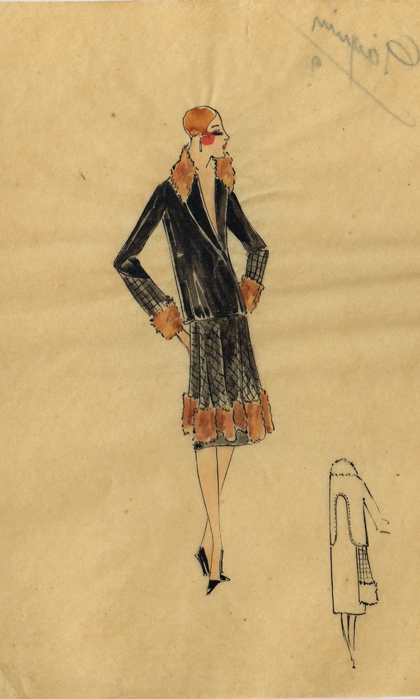 Original Parisian Fashion Watercolours