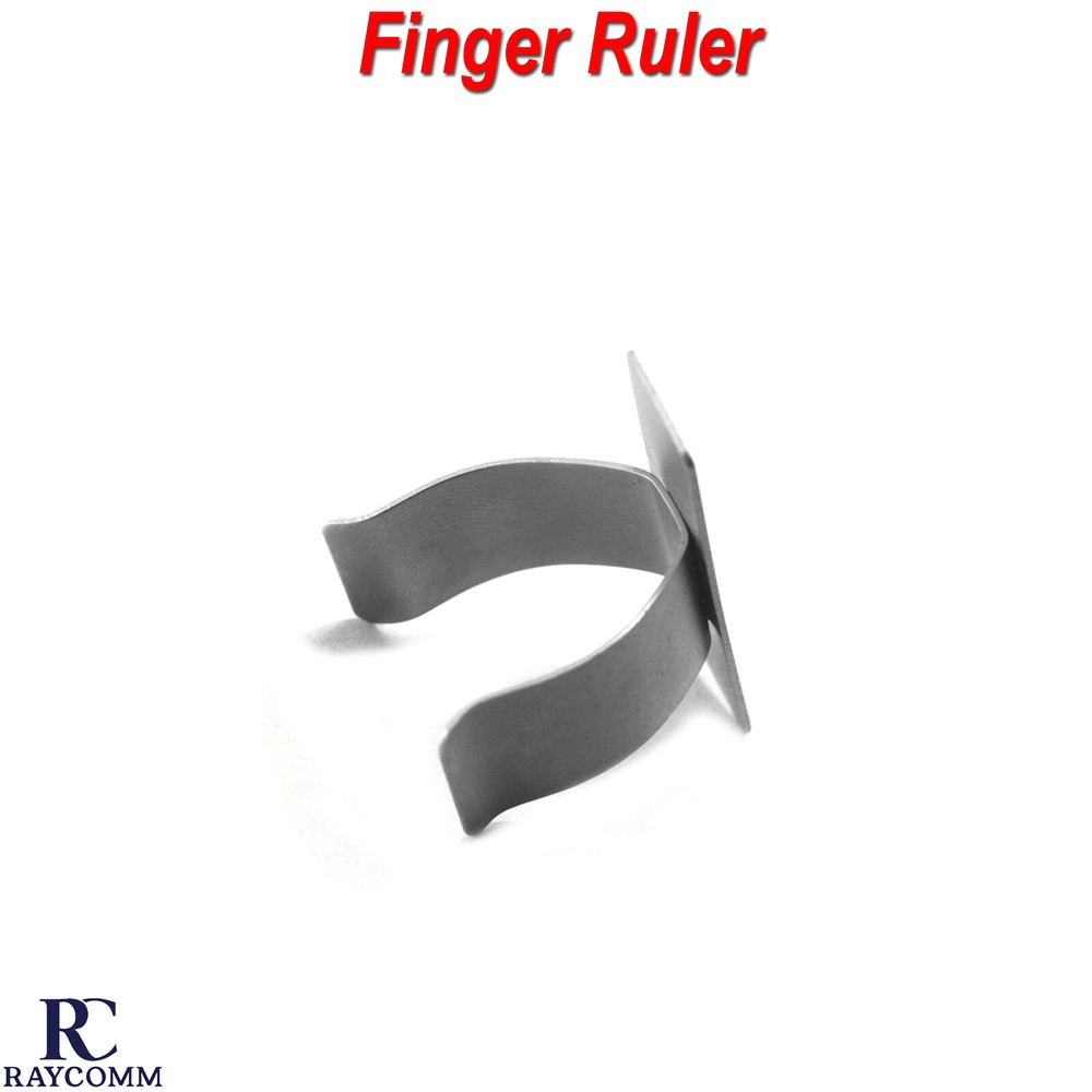 Dental Endo Finger Ruler Span Measure Scale Endodontic Ring Adjustable Tools CE
