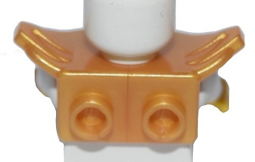 ☀️NEW Lego Ninjago GOLD ARMOR Minifig Shoulder w/ Studs