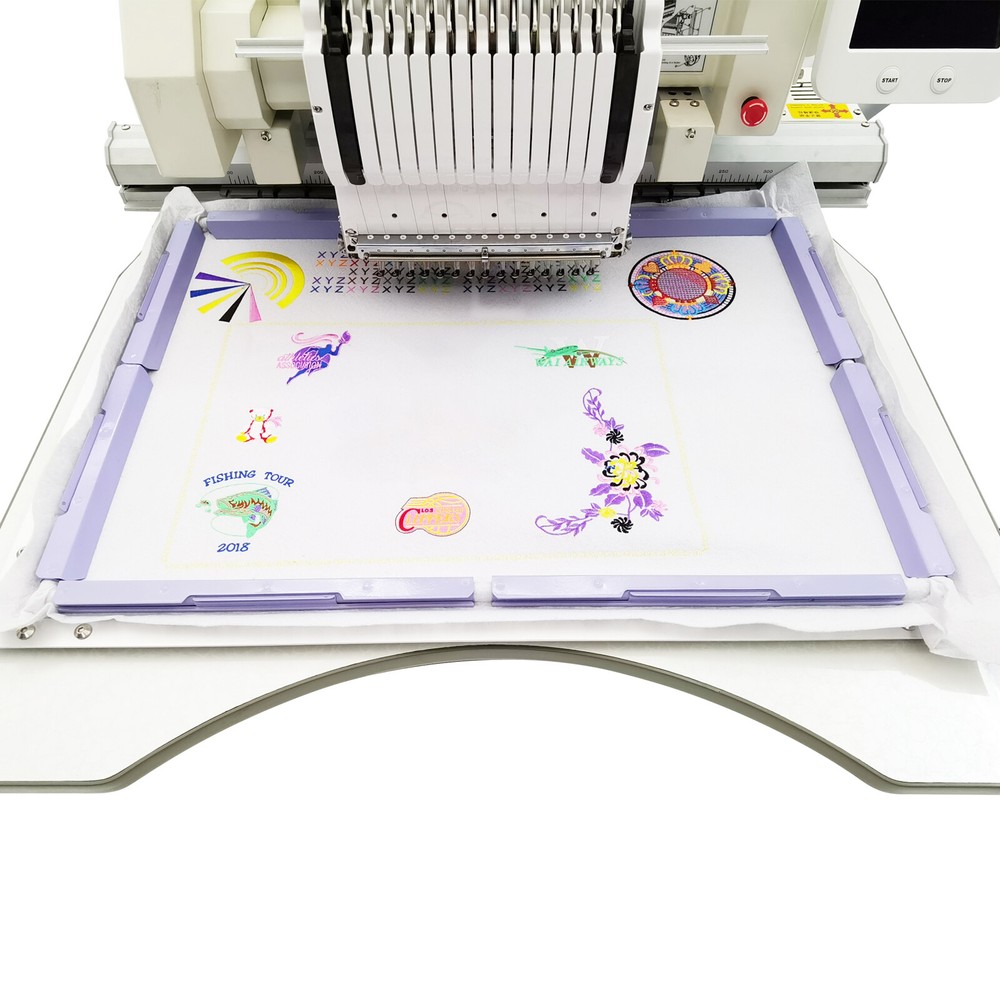 Single Head 15 Needle Embroidery Machine High Speed Automatic Stitchwork Pattern
