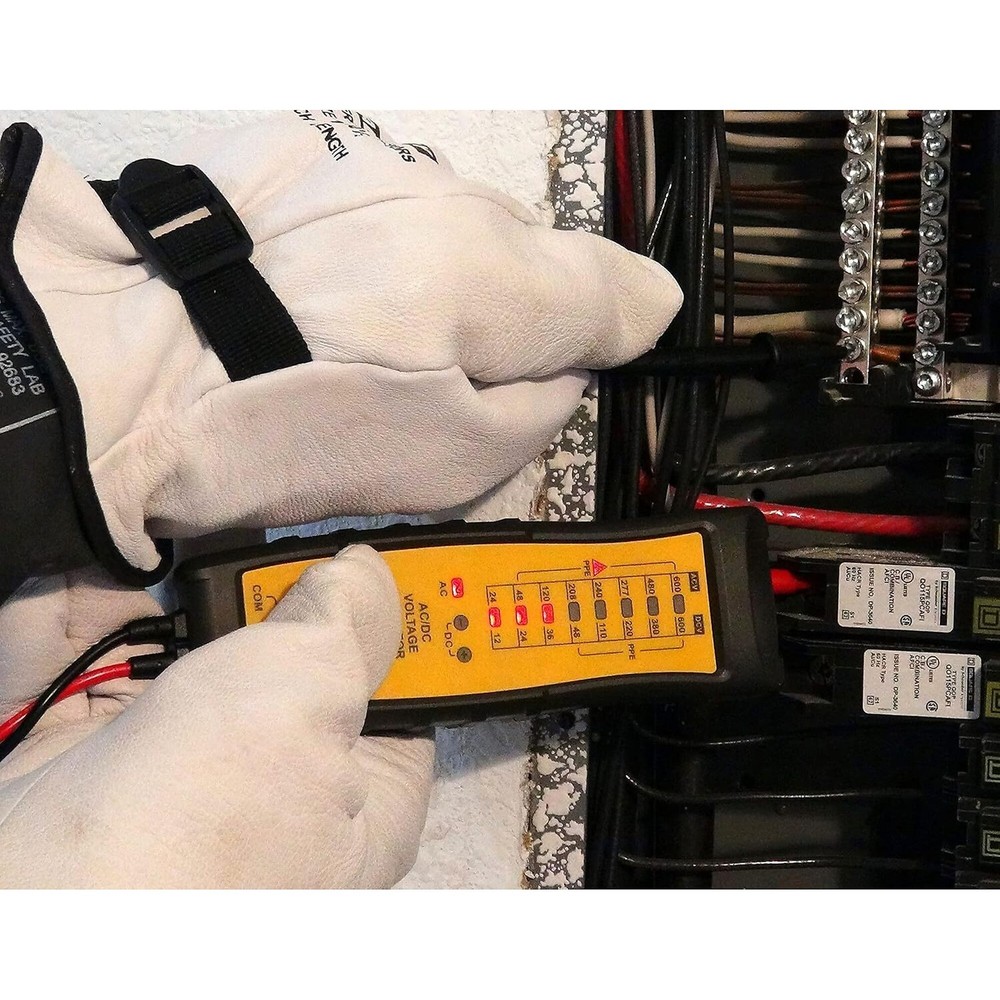 IDEAL Electrical 61-547 8 Range AC/DC Voltage Indicator w/PolarityIndicator,