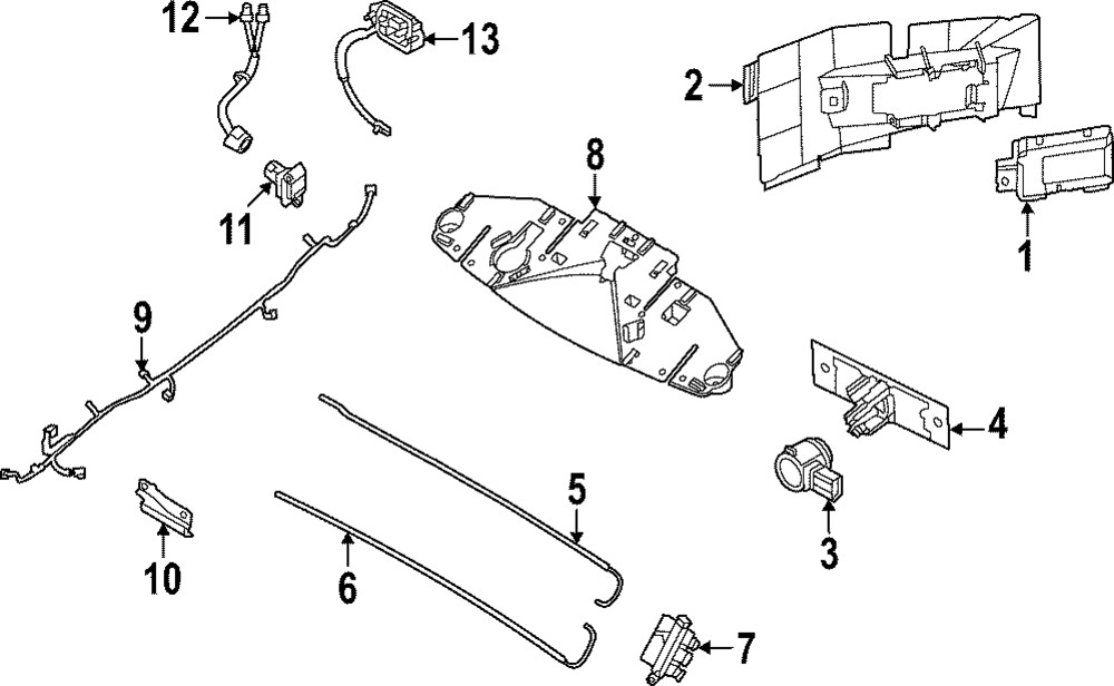 Genuine Nissan Parking Aid Sensor Housing 28533-6TA5B