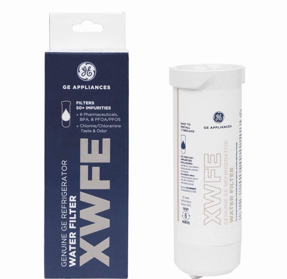 Genuine GE XWFE Refrigerator Water Filter Replacment WITH CHIP NEW IN BOX4 pack