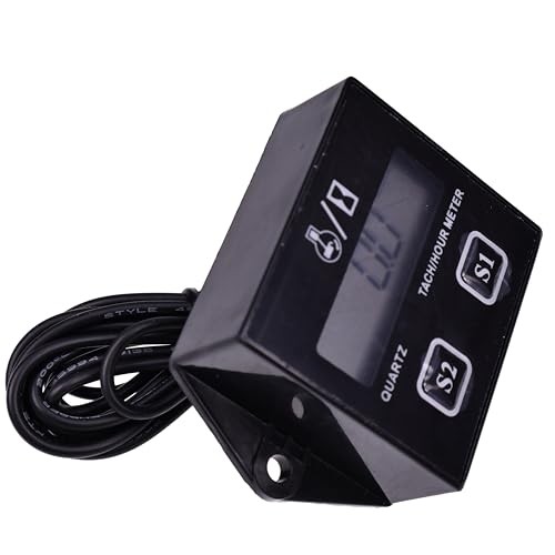 Motorcycle Tachometer Timer Mower Digital Display Chainsaw Engine Multi