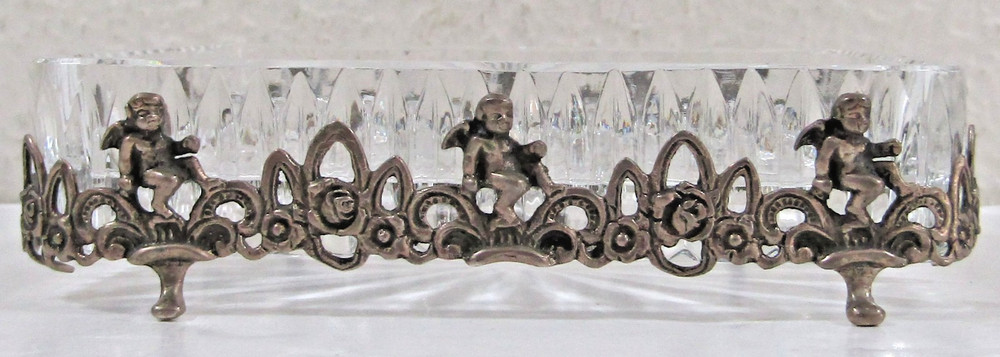 Albert Bodemer Germany Crystal and 830 Silver Candy Dish