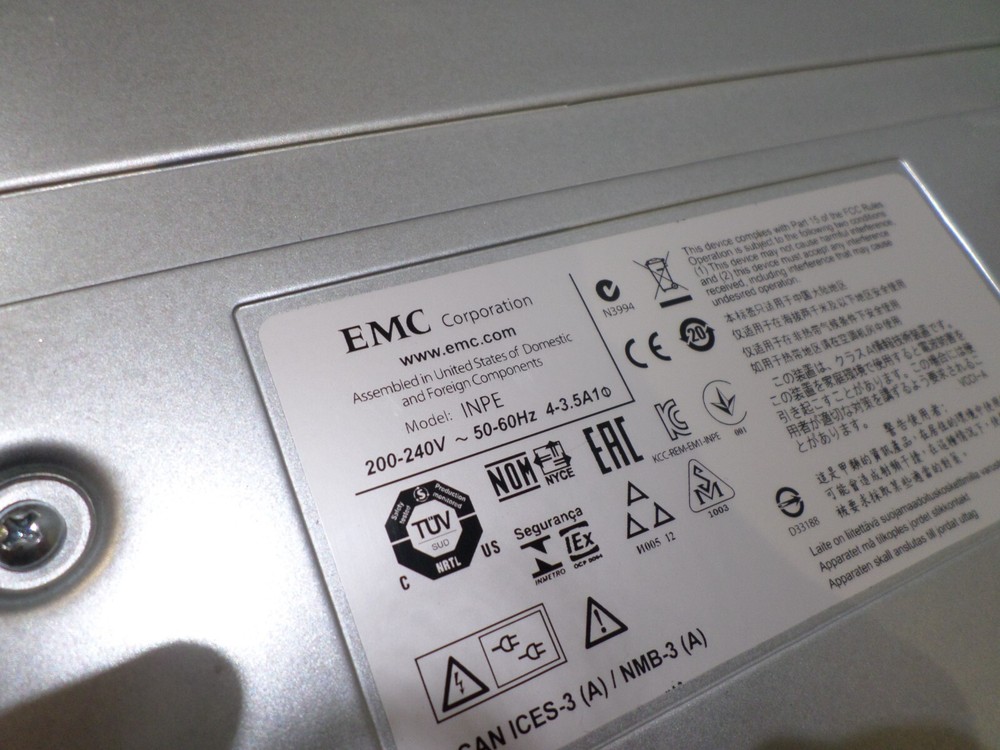 EMC INPE Data Domain 15-Slot Disk Array Enclosure 100-563-456