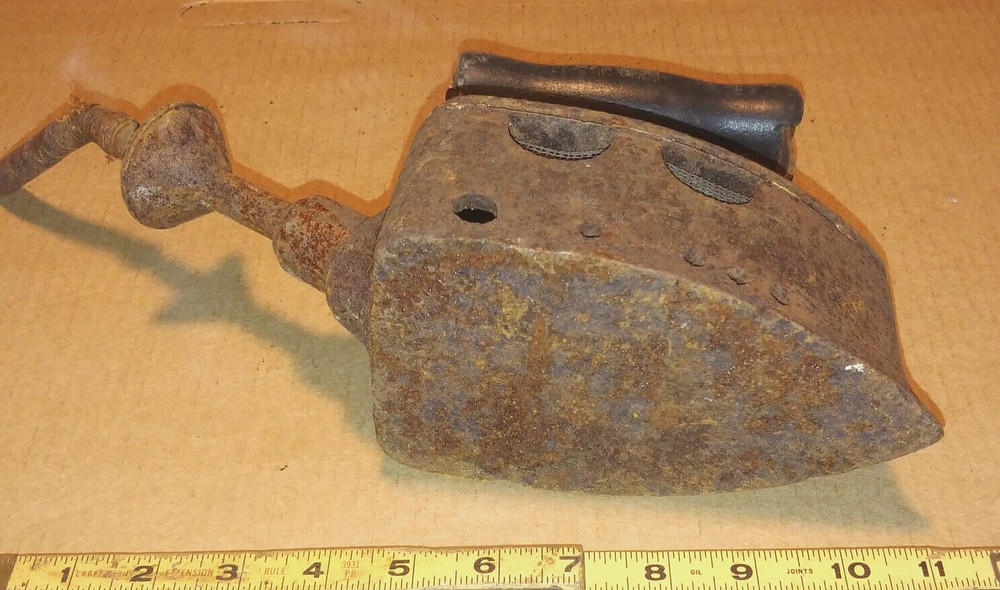 Antique Cast Iron Steam Iron
