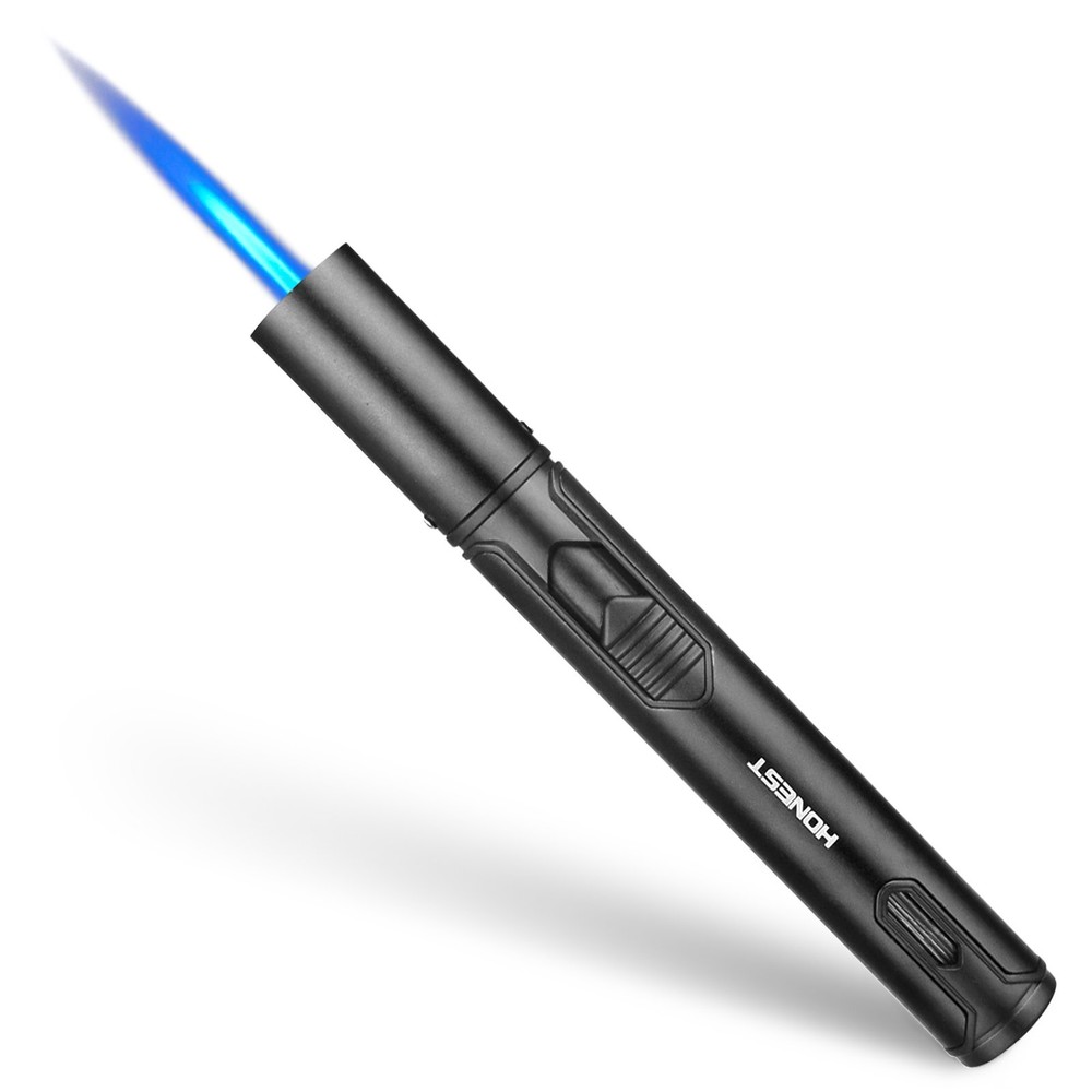 2 Pack Butane Torch Lighter Refillable Pen Lighter Adjustable Jet Flame Butane