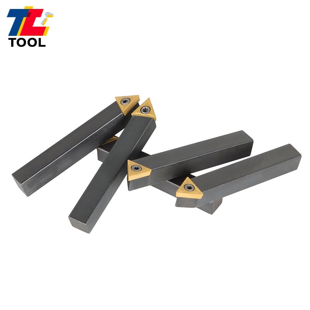 5 pcs 1/2" Carbide Indexable Turning Tool Lathe Tool Bit With Carbide Inserts