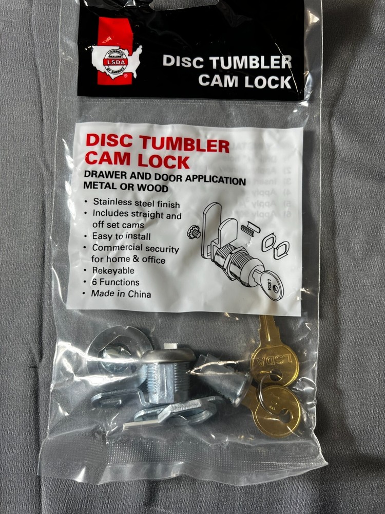 LSDA Disc Tumbler Cam Lock CL138KD